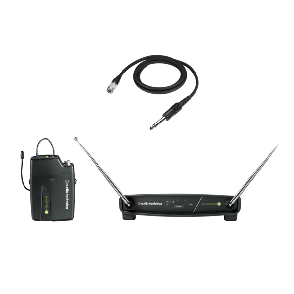 ATW-901A/G ATW-R900A RECEIVER  AND  ATW-T901A BODY-PACK TRANSMITTER WITH AT-GCW GUITAR/INSTRUMENT INPUT CABLE